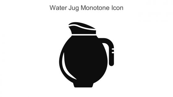 Water Jug Monotone Icon In Powerpoint Pptx Png And Editable Eps Format