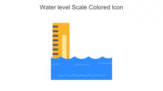 Water Level Scale Colored Icon In Powerpoint Pptx Png And Editable Eps Format
