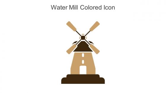 Water Mill Colored Icon In Powerpoint Pptx Png And Editable Eps Format