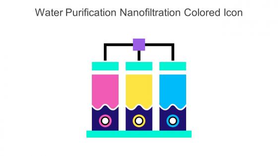 Water Purification Nanofiltration Colored Icon In Powerpoint Pptx Png And Editable Eps Format