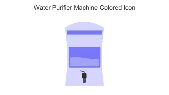 Water Purifier Machine Colored Icon In Powerpoint Pptx Png And Editable Eps Format