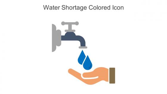 Water Shortage Colored Icon In Powerpoint Pptx Png And Editable Eps Format