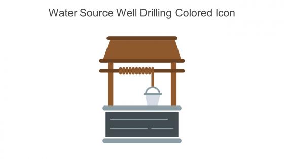 Water Source Well Drilling Colored Icon In Powerpoint Pptx Png And Editable Eps Format