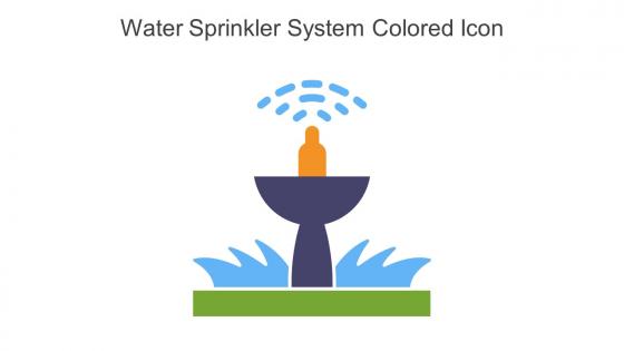Water Sprinkler System Colored Icon In Powerpoint Pptx Png And Editable Eps Format