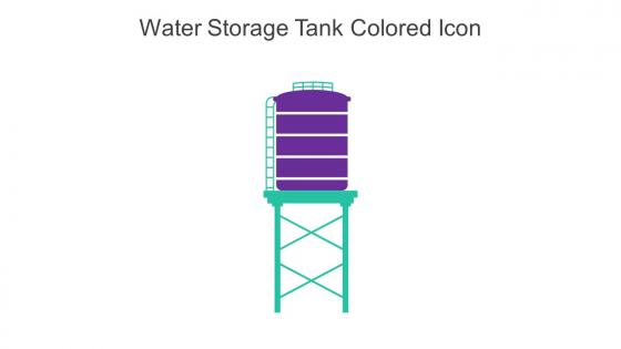 Water Storage Tank Colored Icon In Powerpoint Pptx Png And Editable Eps Format
