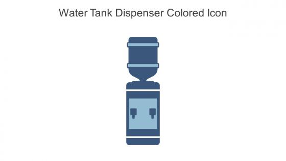 Water Tank Dispenser Colored Icon In Powerpoint Pptx Png And Editable Eps Format