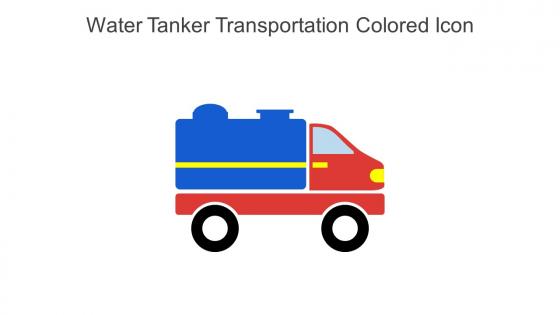 Water Tanker Transportation Colored Icon In Powerpoint Pptx Png And Editable Eps Format