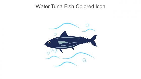 Water Tuna Fish Colored Icon In Powerpoint Pptx Png And Editable Eps Format