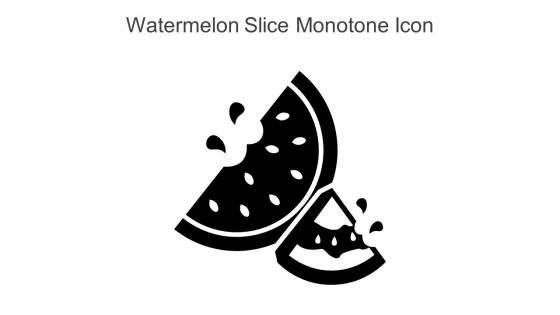 Watermelon Slice Monotone Icon In Powerpoint Pptx Png And Editable Eps Format