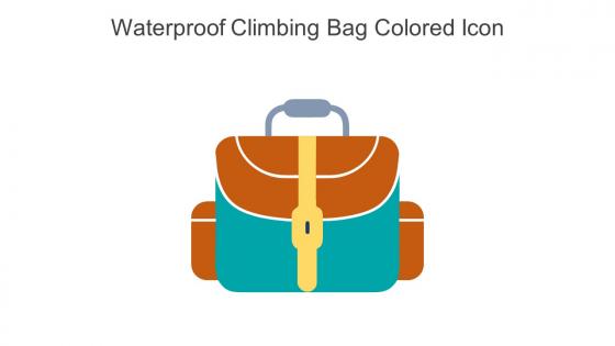 Waterproof Climbing Bag Colored Icon In Powerpoint Pptx Png And Editable Eps Format