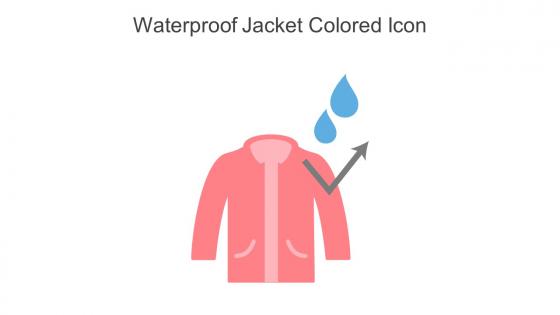Waterproof Jacket Colored Icon In Powerpoint Pptx Png And Editable Eps Format