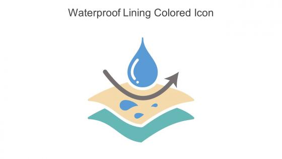 Waterproof Lining Colored Icon In Powerpoint Pptx Png And Editable Eps Format