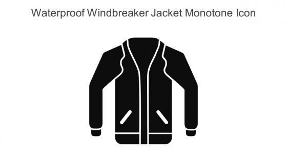 Waterproof Windbreaker Jacket Monotone Icon In Powerpoint Pptx Png And Editable Eps Format