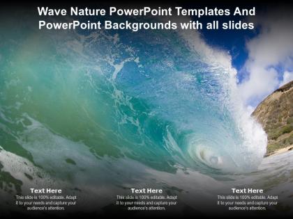 Wave nature powerpoint templates and powerpoint backgrounds with all slides