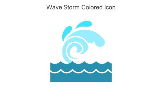 Wave Storm Colored Icon In Powerpoint Pptx Png And Editable Eps Format