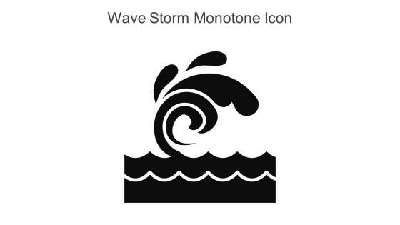Wave Storm Monotone Icon In Powerpoint Pptx Png And Editable Eps Format