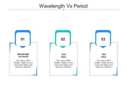 Wavelength vs period ppt powerpoint presentation icon visual aids cpb