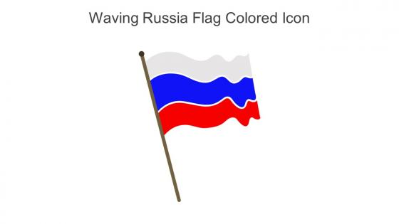 Waving Russia Flag Colored Icon In Powerpoint Pptx Png And Editable Eps Format