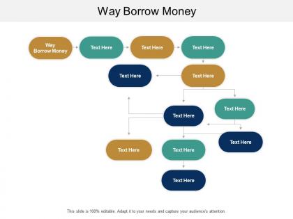Way borrow money ppt powerpoint presentation professional skills cpb