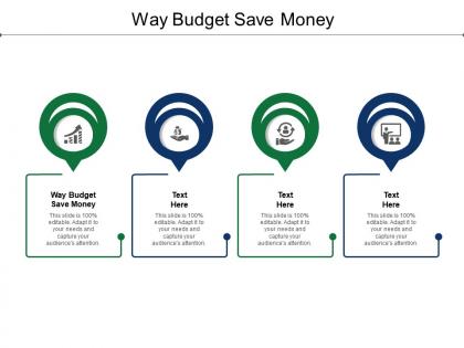 Way budget save money ppt powerpoint presentation styles inspiration cpb