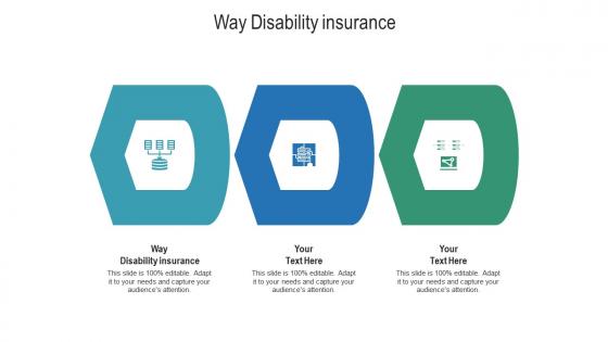 Way disability insurance ppt powerpoint presentation professional graphics cpb
