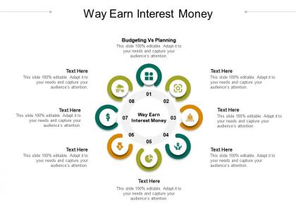 Way earn interest money ppt powerpoint presentation infographic template example cpb