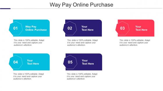 Way Pay Online Purchase Ppt Powerpoint Presentation Layouts Gridlines Cpb