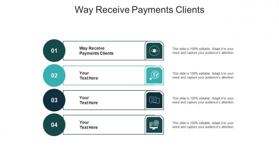 Way receive payments clients ppt powerpoint presentation infographics cpb