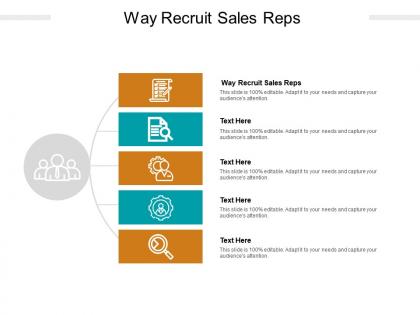 Way recruit sales reps ppt powerpoint presentation infographics graphics cpb