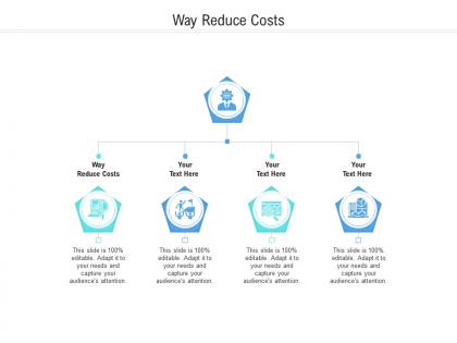 Way reduce costs ppt powerpoint presentation portfolio skills cpb