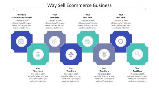 Way sell ecommerce business ppt powerpoint presentation inspiration slide portrait cpb