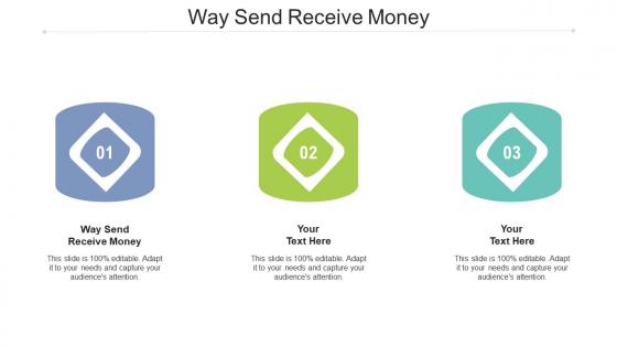 Way send receive money ppt powerpoint presentation file deck cpb