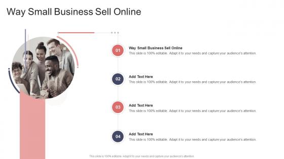 Way Small Business Sell Online In Powerpoint And Google Slides Cpb