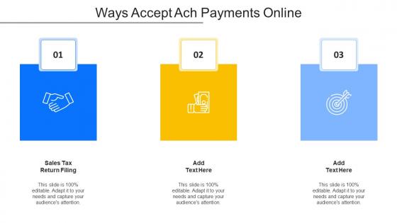 Ways Accept Ach Payments Online Ppt Powerpoint Presentation Model Slide Cpb