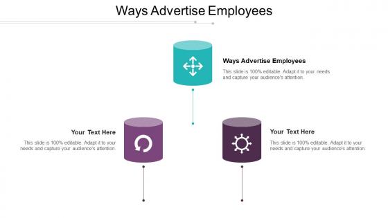 Ways Advertise Employees Ppt Powerpoint Presentation Slides Templates Cpb