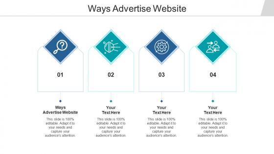 Ways advertise website ppt powerpoint presentation gallery elements cpb