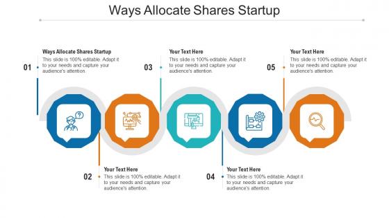 Ways allocate shares startup ppt powerpoint presentation infographic template templates cpb