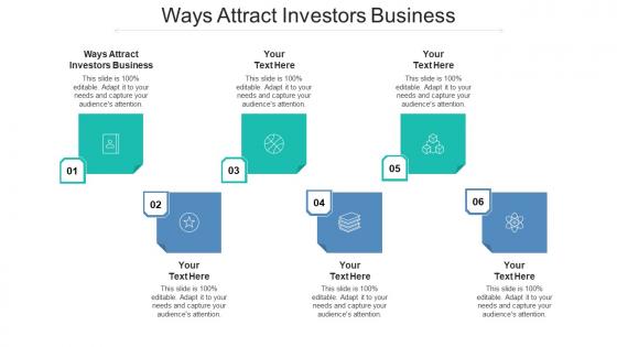 Ways attract investors business ppt powerpoint presentation show slide download cpb
