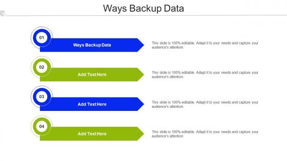 Ways Backup Data Ppt Powerpoint Presentation Slides Example File Cpb