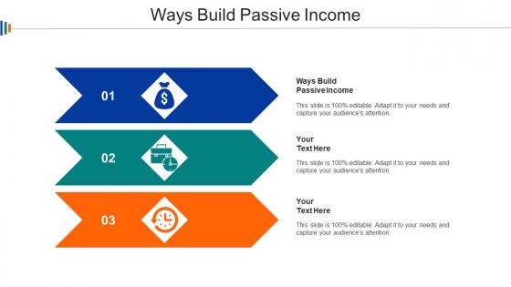 Ways Build Passive Income Ppt Powerpoint Presentation Portfolio Portrait Cpb