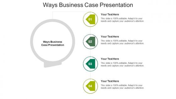 Ways business case presentation ppt powerpoint presentation portfolio smartart cpb