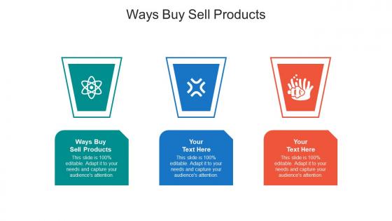 Ways buy sell products ppt powerpoint presentation outline templates cpb