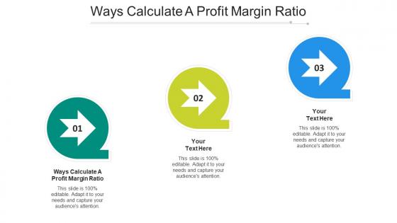 Ways calculate a profit margin ratio ppt powerpoint presentation inspiration guide cpb