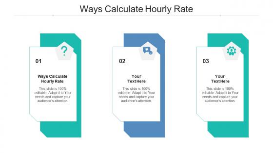 Ways calculate hourly rate ppt powerpoint presentation styles inspiration cpb