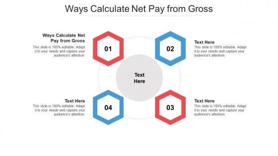 Ways calculate net pay from gross ppt powerpoint presentation styles guidelines cpb