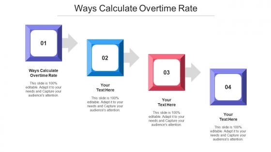 Ways Calculate Overtime Rate Ppt Powerpoint Presentation Icon Background Cpb