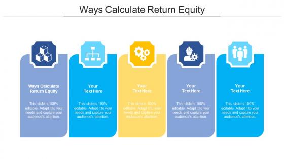Ways calculate return equity ppt powerpoint presentation slides master slide cpb