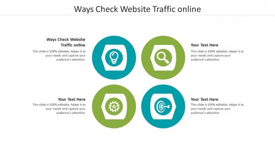 Ways check website traffic online ppt powerpoint presentation styles examples cpb