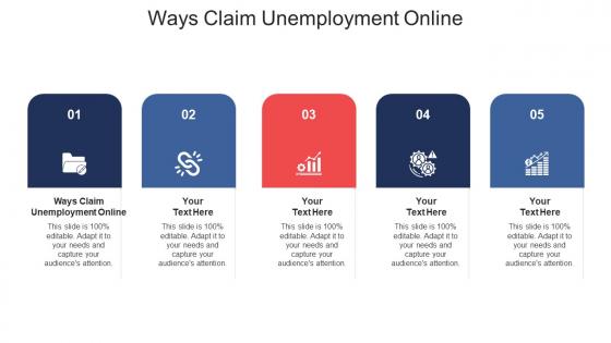 Ways claim unemployment online ppt powerpoint presentation model deck cpb