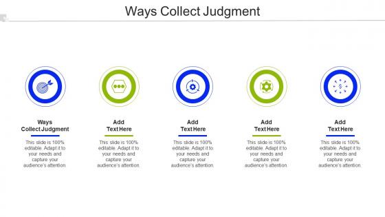 Ways Collect Judgment Ppt Powerpoint Presentation Gallery Background Designs Cpb